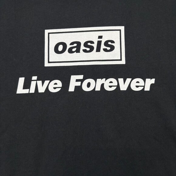 Oasis Live Forever Tour Definitely Maybe Britpop Band Tee XL - Picture 2 of 4
